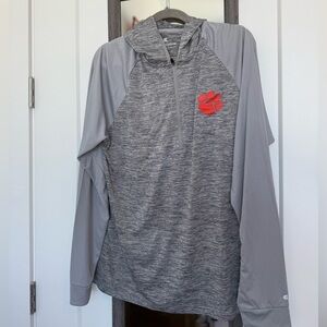 Colosseum Gray Pullover with Clemson Logo
